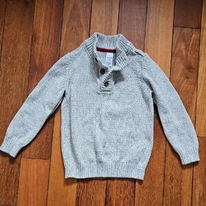 Carter's Light Gray Sweater with Button Detail